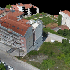 3D mesh model of a construction project